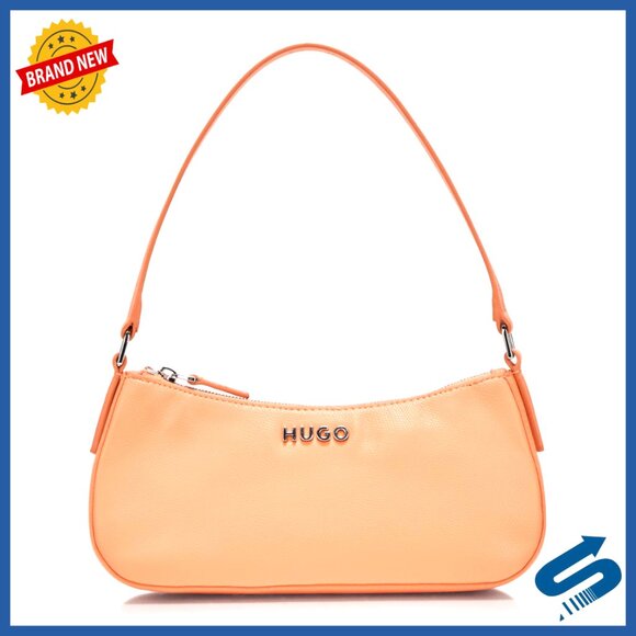Small Hobo Handbag with Zipper Closure Polyester Material